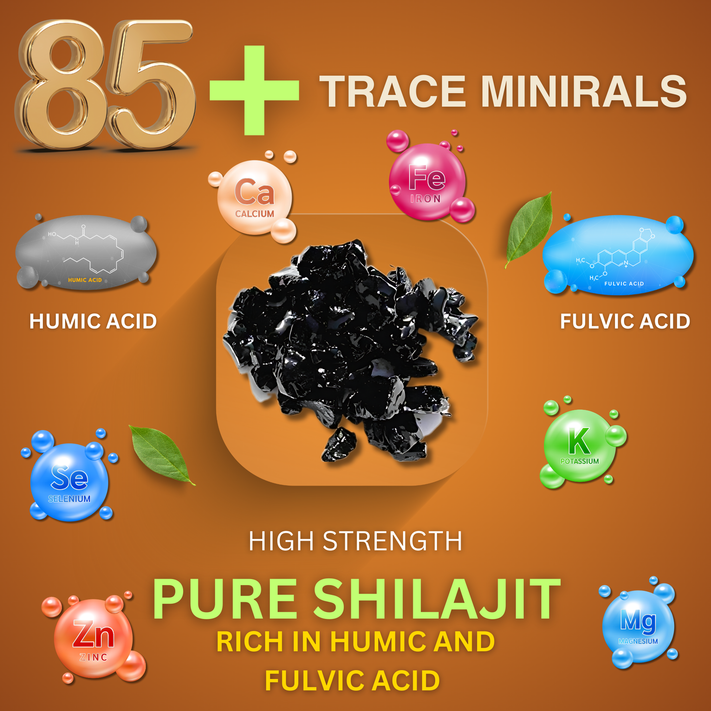 Gene & Good® Shilajit Resin – 50g | Pure Himalayan Shilajit | 3-Month Supply