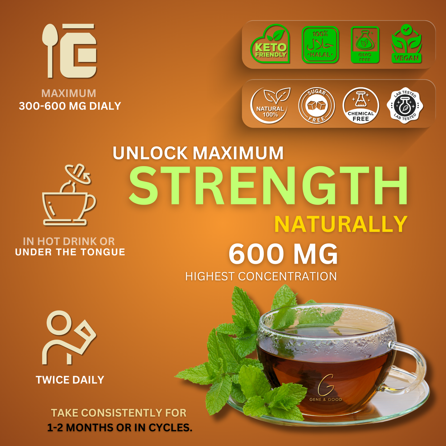 Gene & Good® Shilajit Resin – 50g | Pure Himalayan Shilajit | 3-Month Supply
